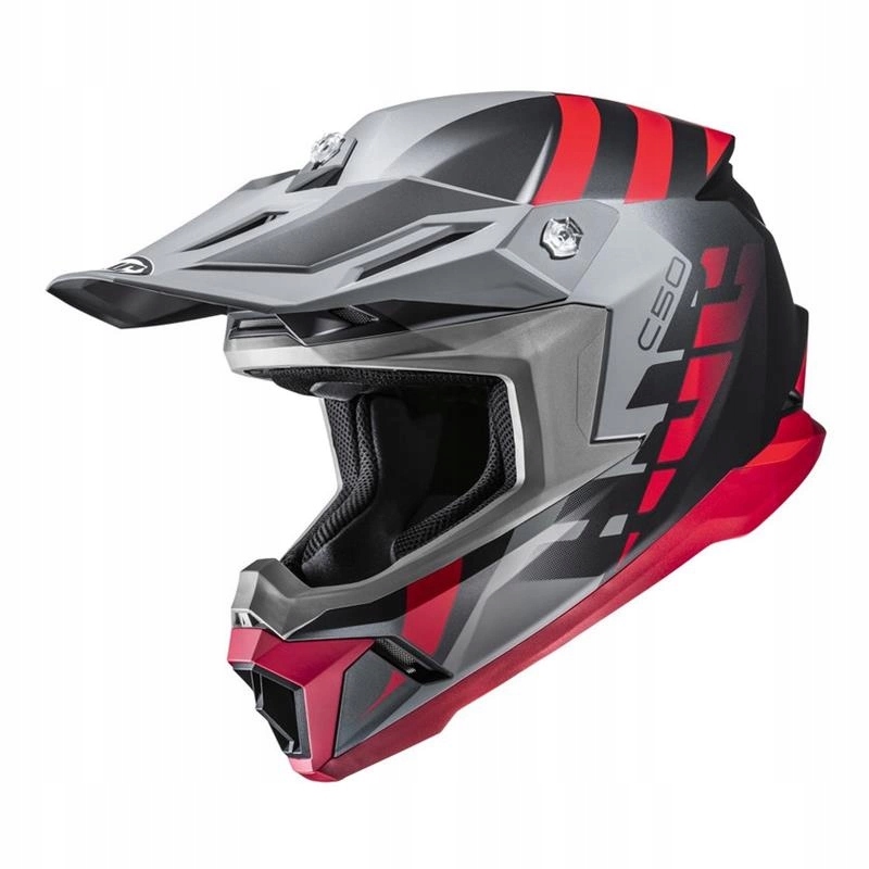 Motocyklová prilba Hjc C50 Mirage Grey/red šedá červená Darčeky