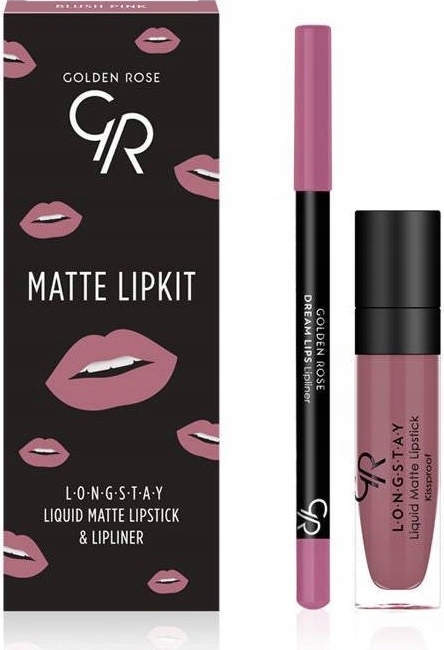 

Golden Rose Matte Lipkit Zestaw do Ust Blush Pink