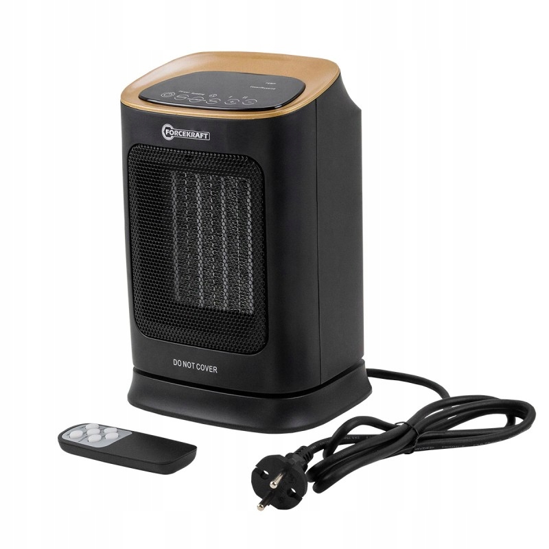 Ohřívač termoventilátor keramické topné těleso 1800W 4 Režimy farelka s dálkovým ovládáním