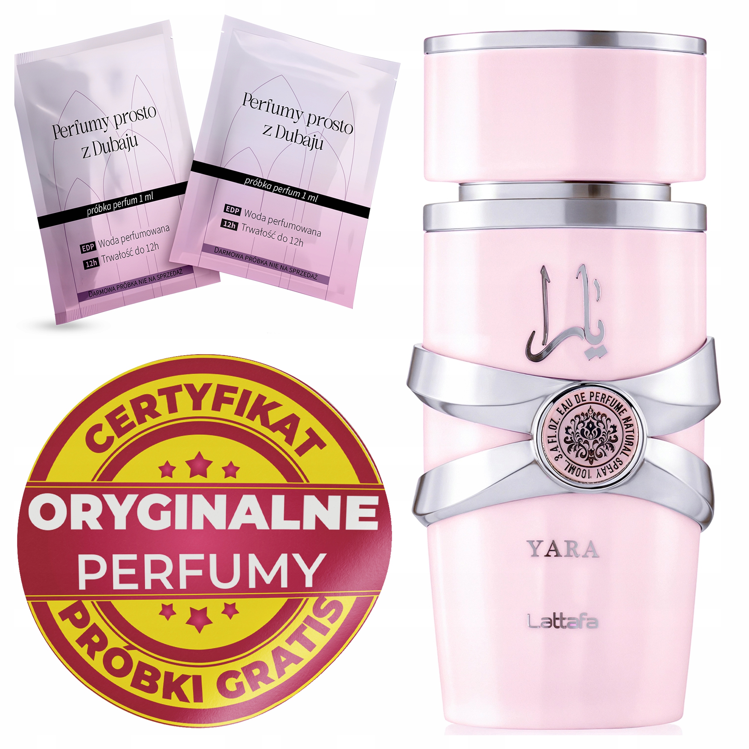 Arabské Parfémy Dámské Lattafa Yara Originální 100 ml vzorky Certifikát