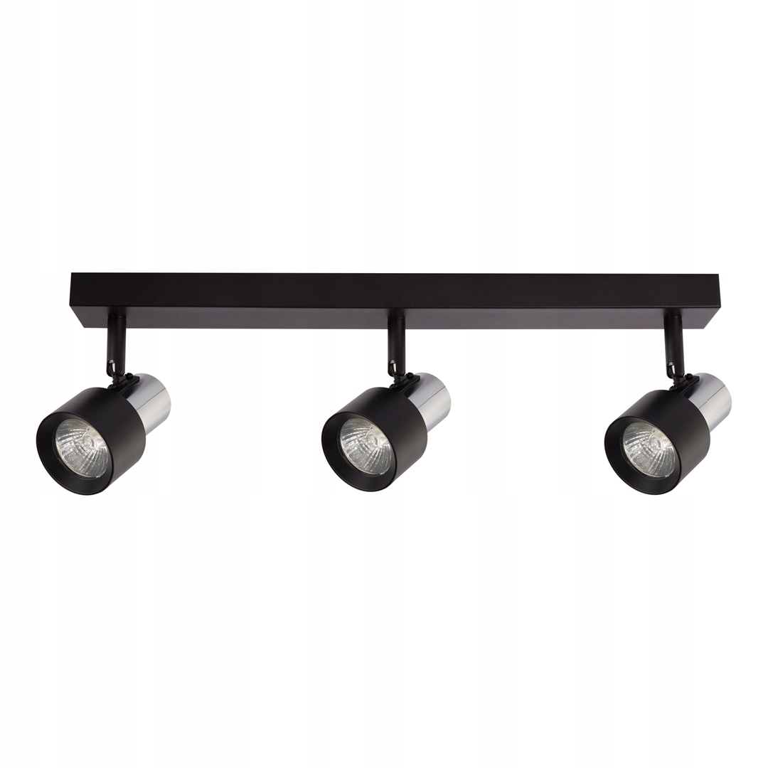 stropní svítidlo Led Cino 3xGU10 Černá Chrom