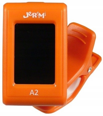 TUNER STROIK DO GITARY BASU SKRZYPIEC UKULELE POMARAŃCZOWY ŁATWY W UŻYCIU