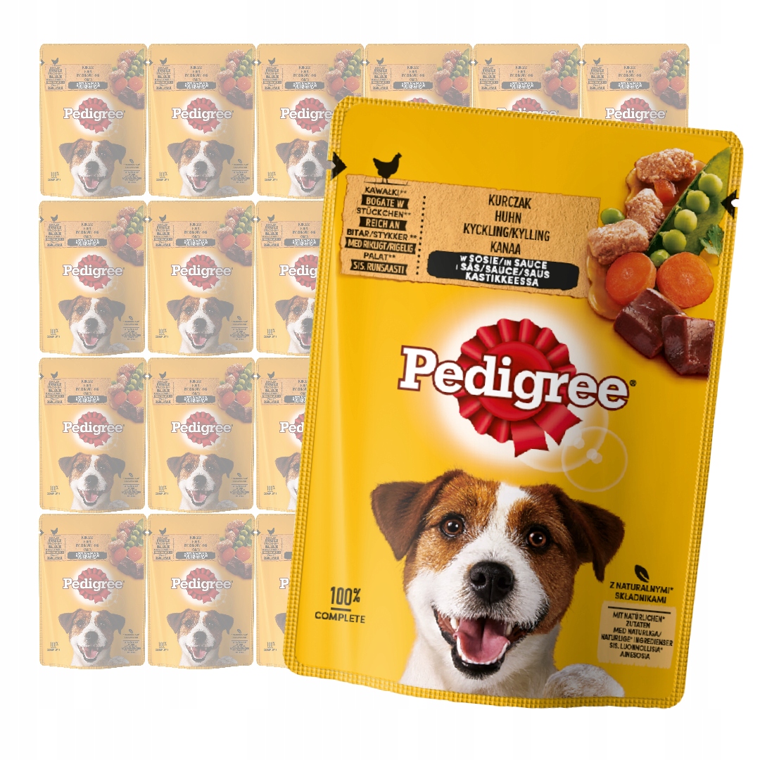 Pedigree 24 Vlhké Krmivo Krmivo Pro Psy Kuřecí V Omáčce