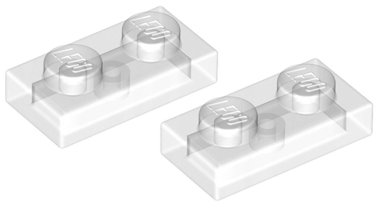 

Lego Płytka 1x2 Przezroczysty (3023/6240204) 2szt.