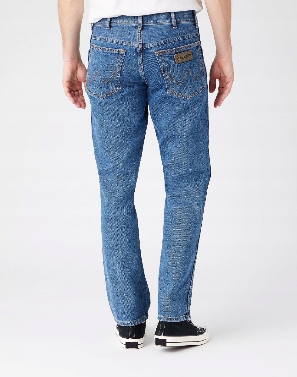 Pánské jednoduché džíny Wrangler Texas Vintage Stonewash W12105096 33/32