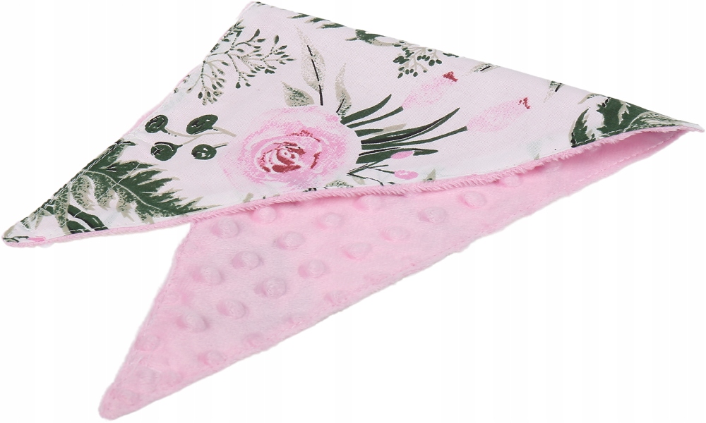 BABYMAM MIĘKKI ŚLINIAK APASZKA MINKY NA RZEPY 2w1 Kolor Odcienie różu