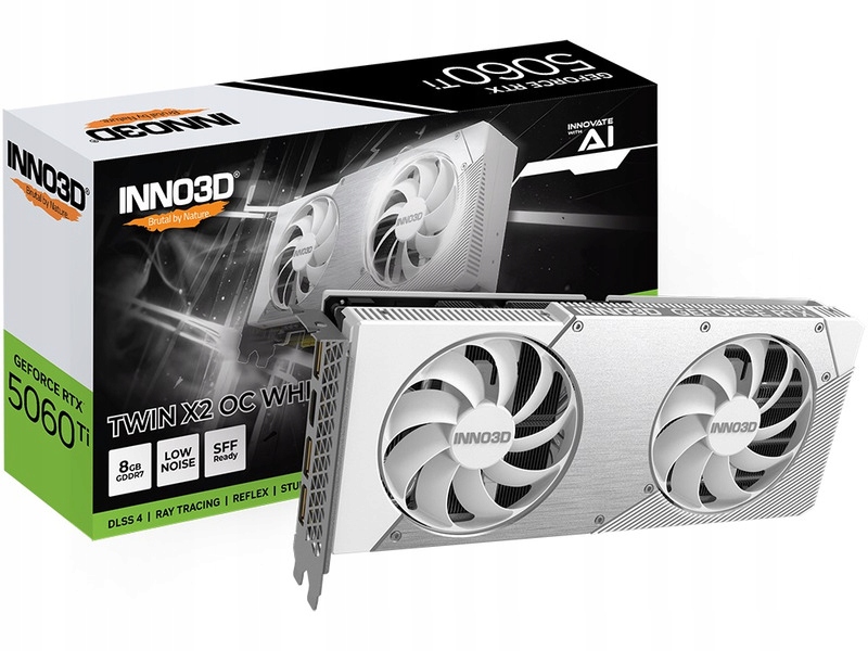 Karta graficzna INNO3D GeForce Rtx 5060 Ti Twin X2 Oc White 8GB Dlss 4