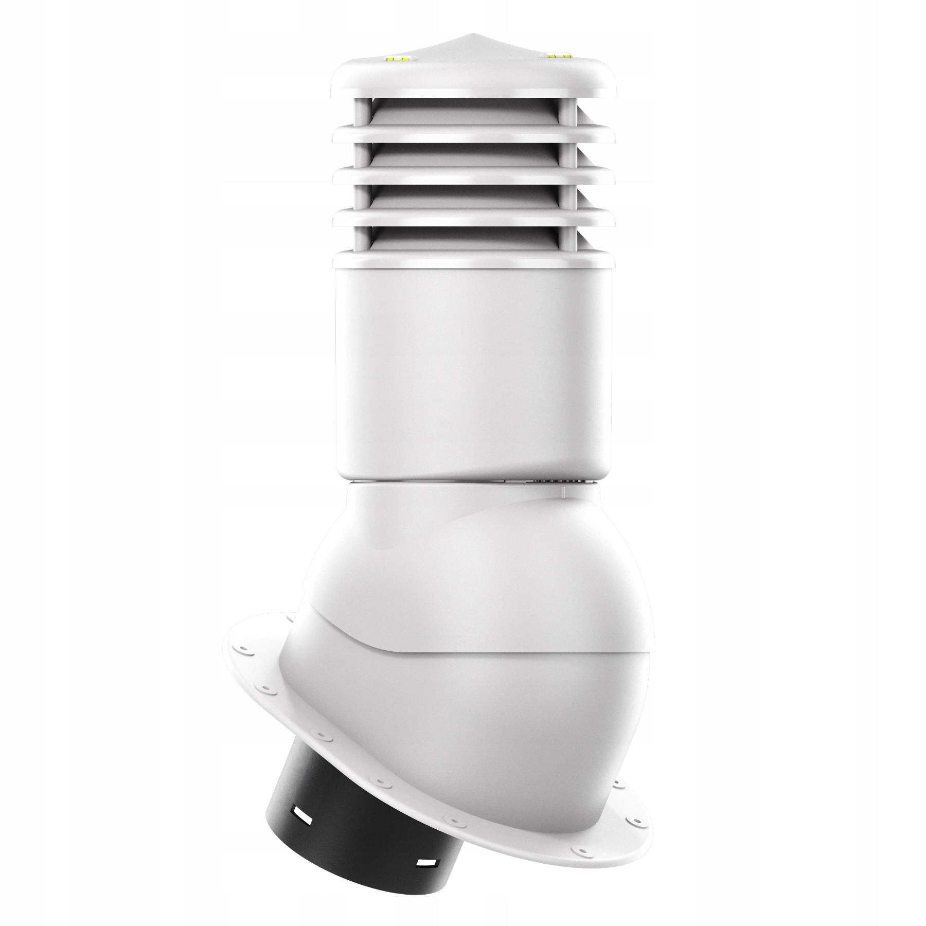 větrací komín Izolovaný Smart 150, ploché pokrytí, Světle Šedý 7036