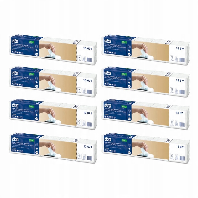 

Tork 13671 Serwetki dyspenserowe ekstramiękkie x8