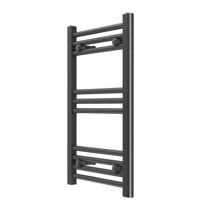 Kúpeľňový Rebríkový Ohrievač 40/70 cm Čierny Moderný Kaloryfer Breno