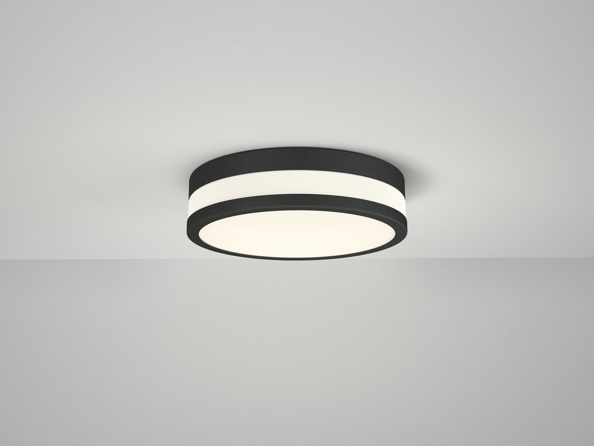 Stropní Svítidlo Azzardo Led 12W 3000K Kari 22 Matt Black černá IP44