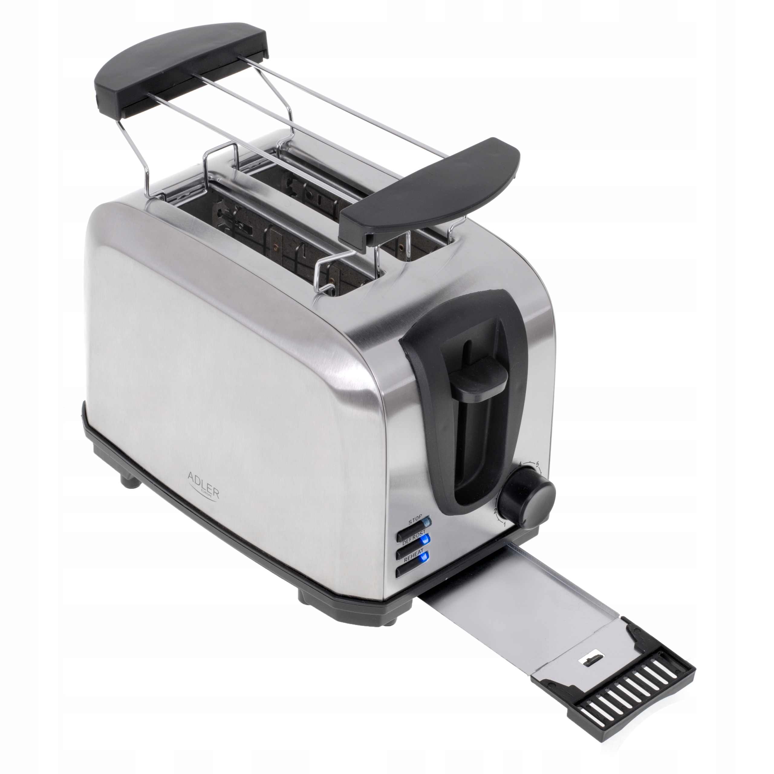 Toster AD 3222 z Rusztem do Bułek 7 Poziomów Opiekania 1000W