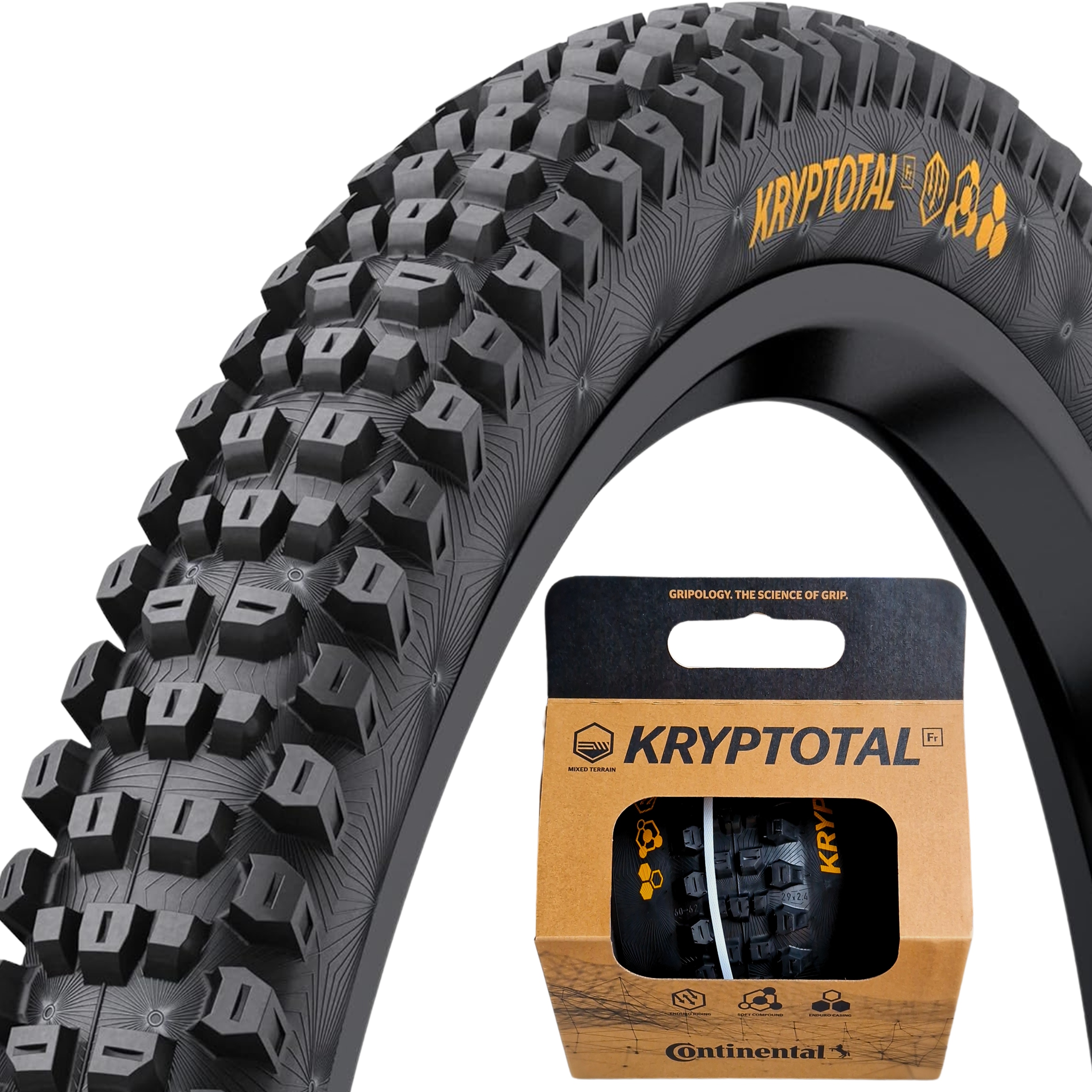 Opona Rowerowa Continental Kryptotal Fr Soft 29" x 2.40 Tlr Enduro Zwijana