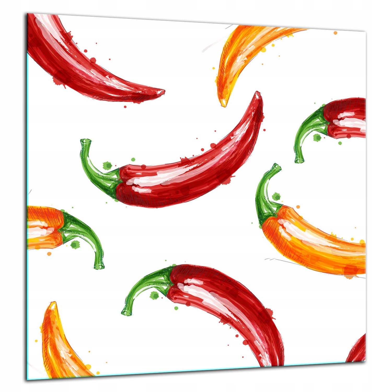 Skleněná Ochranná Deska Panel Lepidlo 60x65 Paprika
