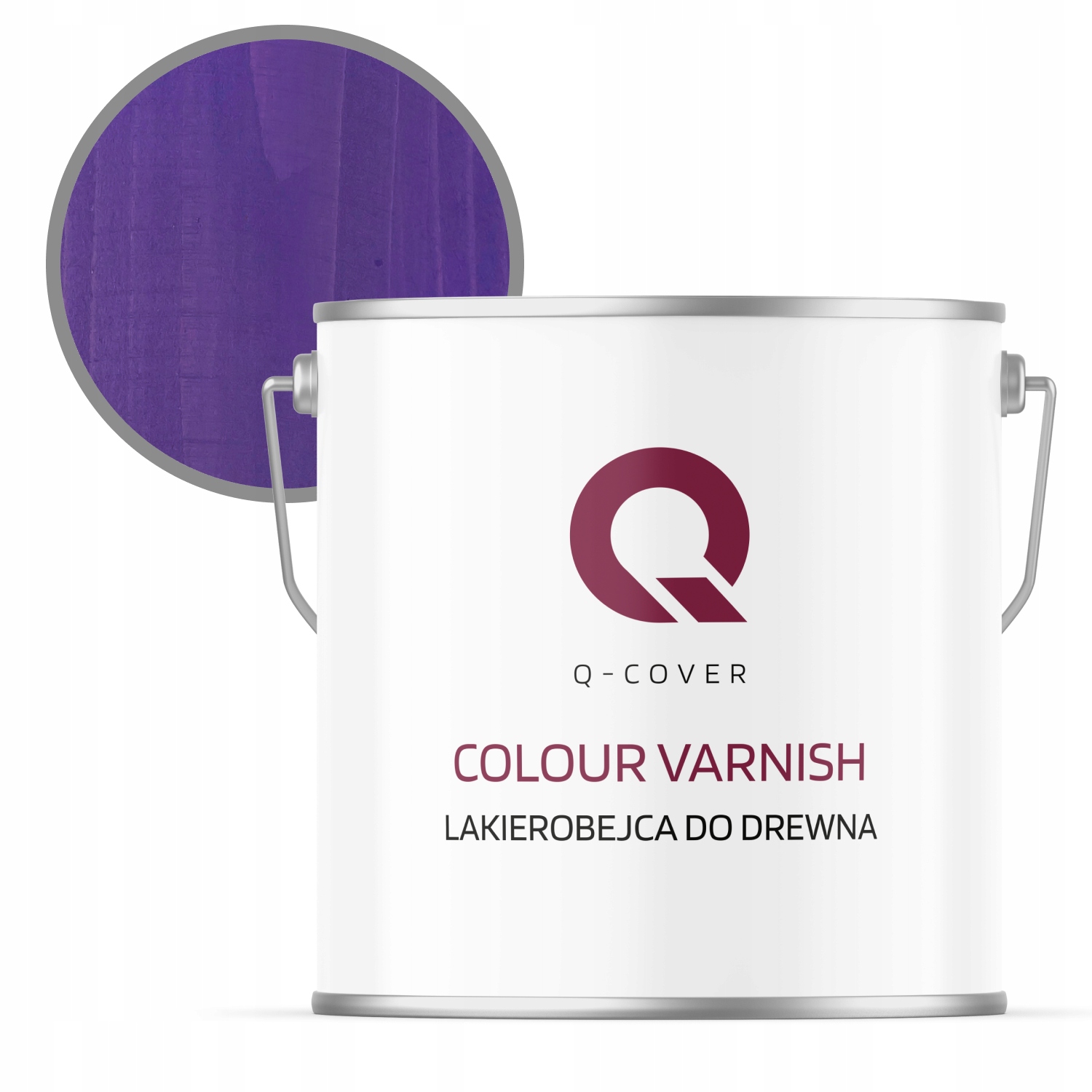 Rýchloschnúci lakovač na drevo a ochranný nábytok 5 l Fialový Uv satén
