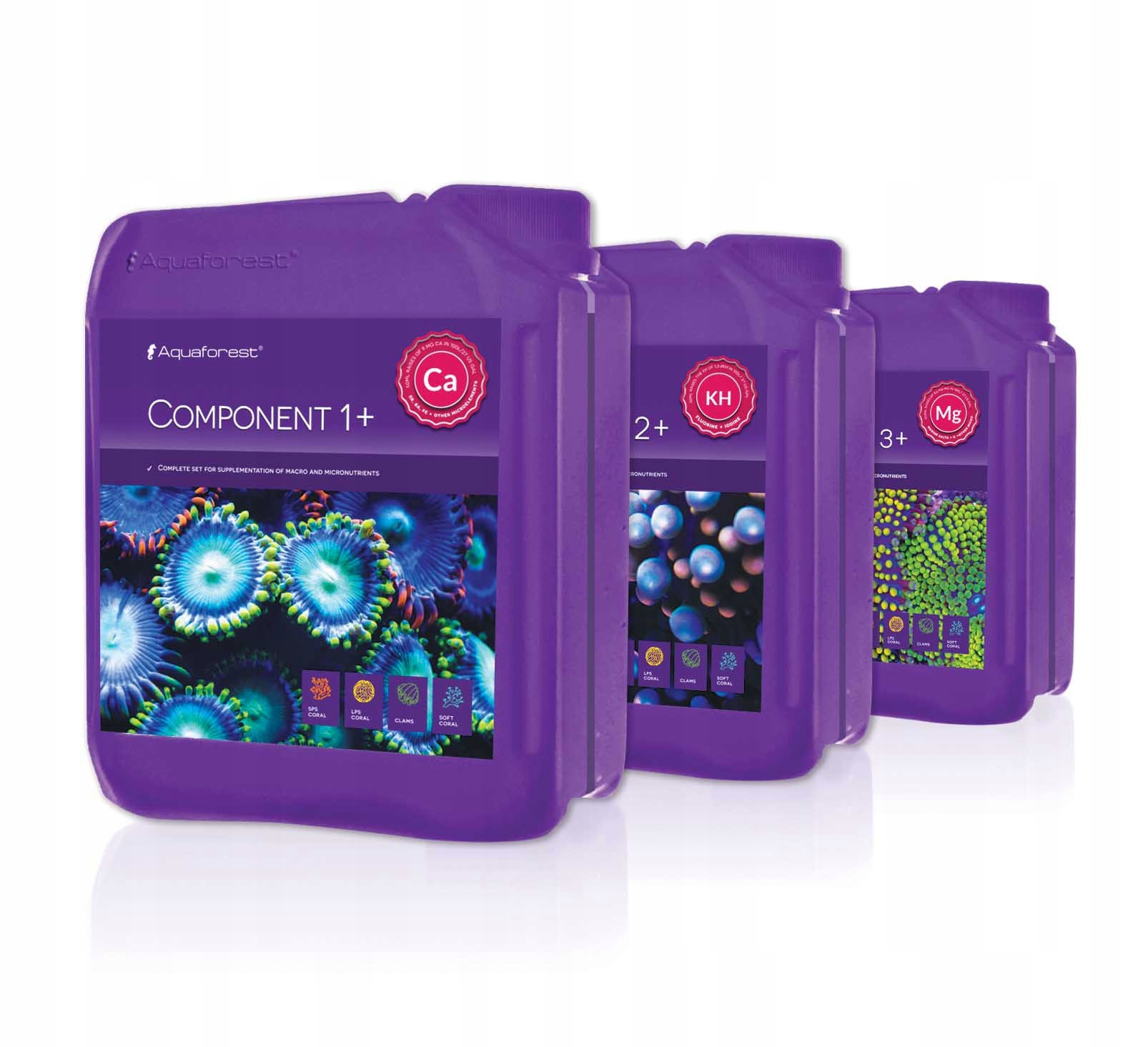 Levně Sada Ballinga Pro Mořské Akvárium Doplňky Vápník Hořčík Kh Tekutina