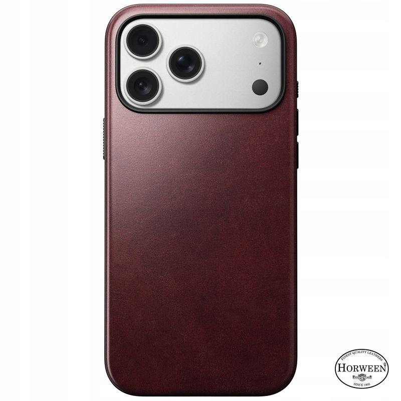 Nomad Leather Case Puzdro Pre Apple Iphone 17 Pro Max Burgundy, Odolné, Prémiové