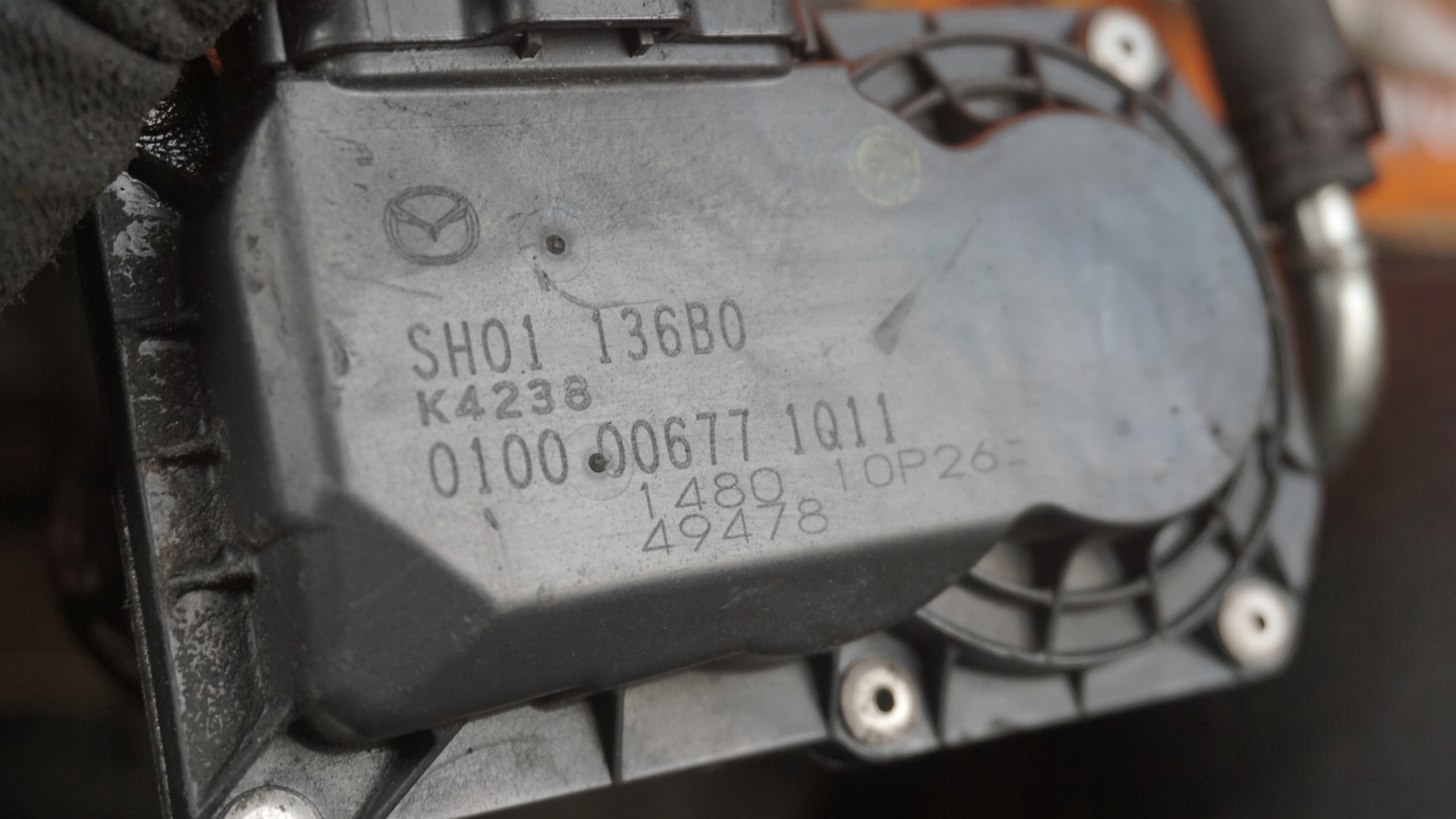 mazda 6 GJ 2.2 d 175KM 15r SH01 ДРОССЕЛЬНАЯ ЗАСЛОНКА SH01136B0 K4238