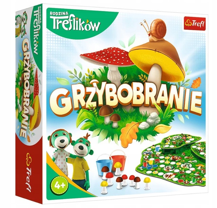 Grzybobranie Gra PLANSZOWA Rodzinna TREFLIKÓW Tref