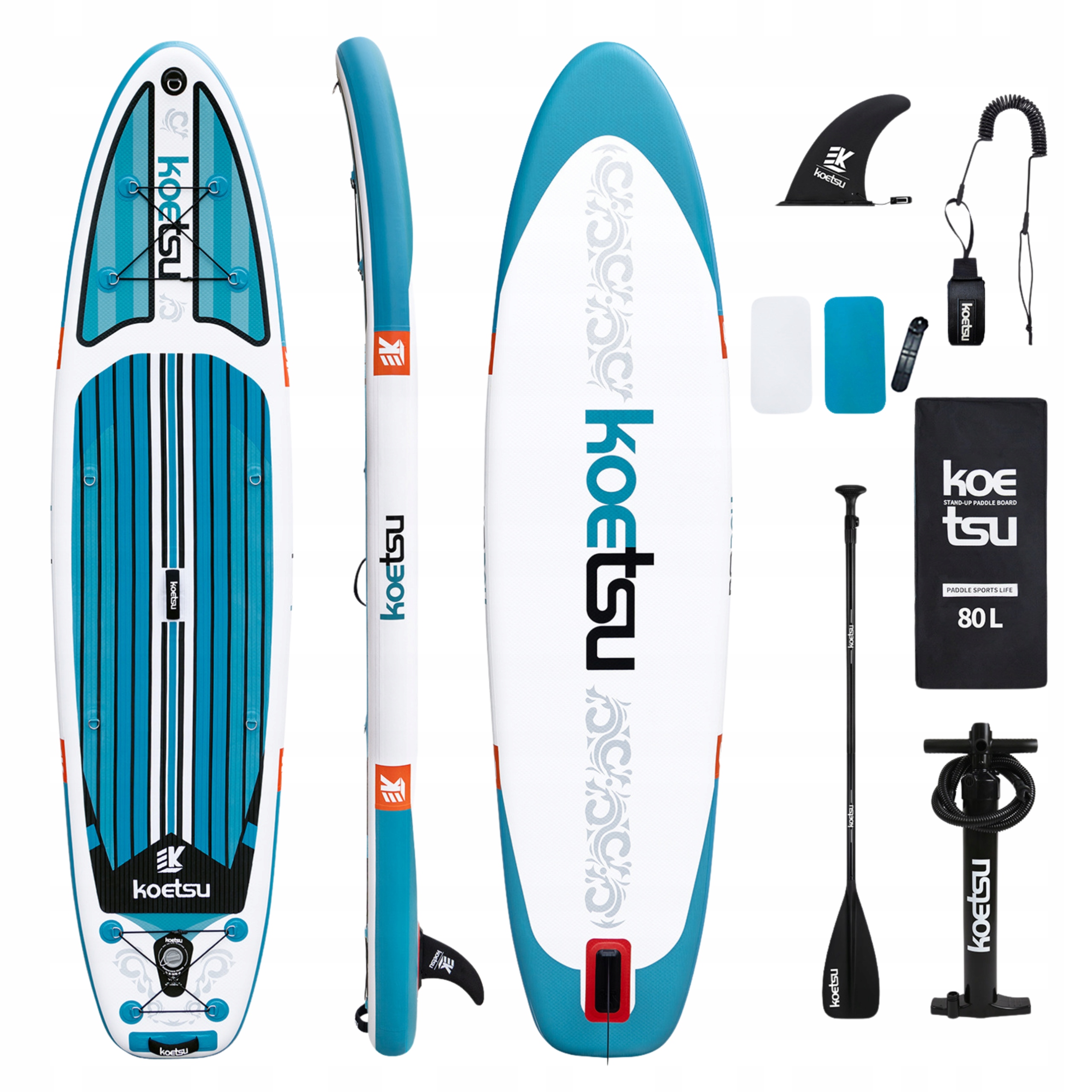 Deska Sup 320cm Premium Stabilna pompowana standup paddle akcesoria