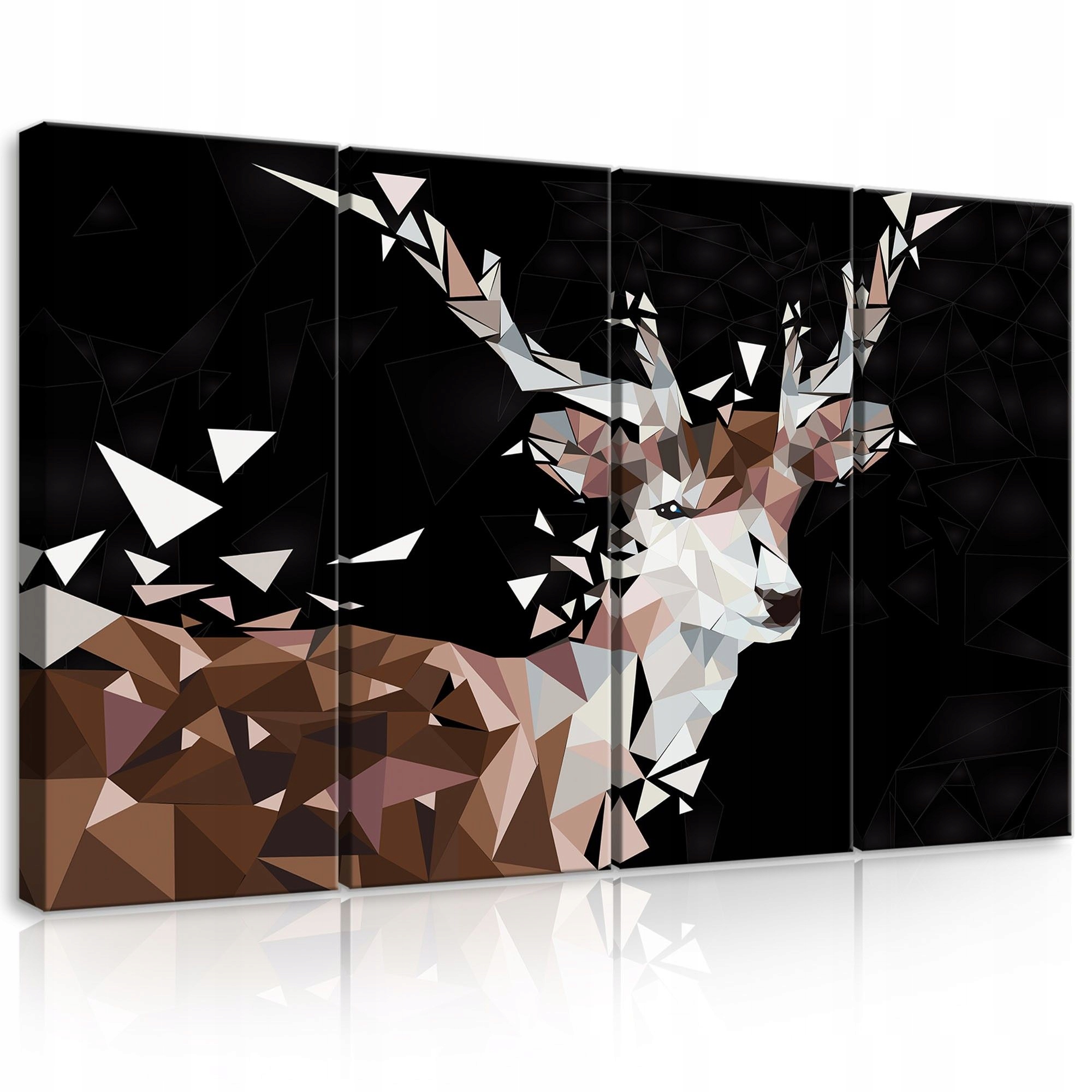 Obraz 120x80 modulární jelen geometrická abstrakce moderní styl dekor
