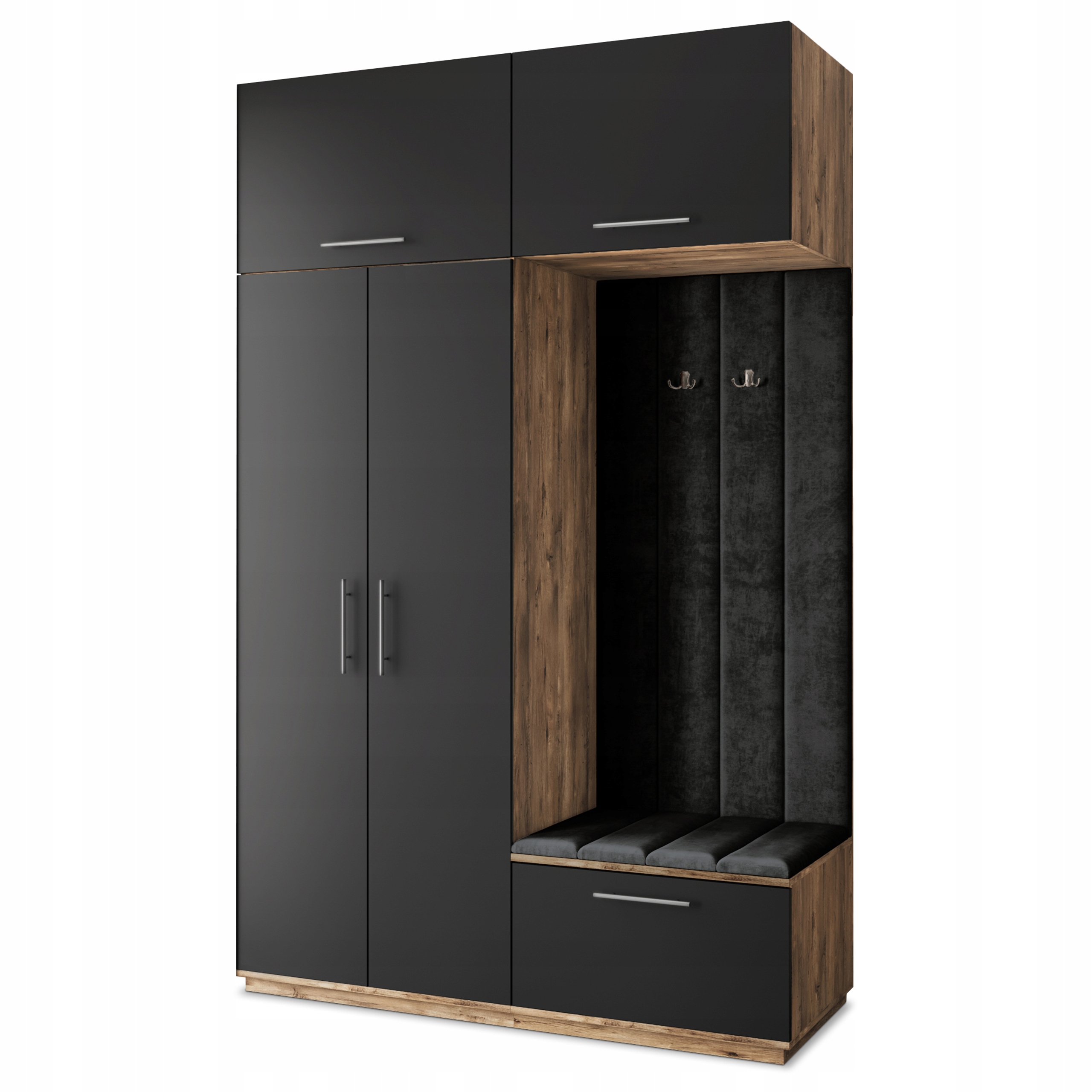 Šatní skříň Rema 150/240/60 cm Skříň do předsíně Moderní dub lefkas