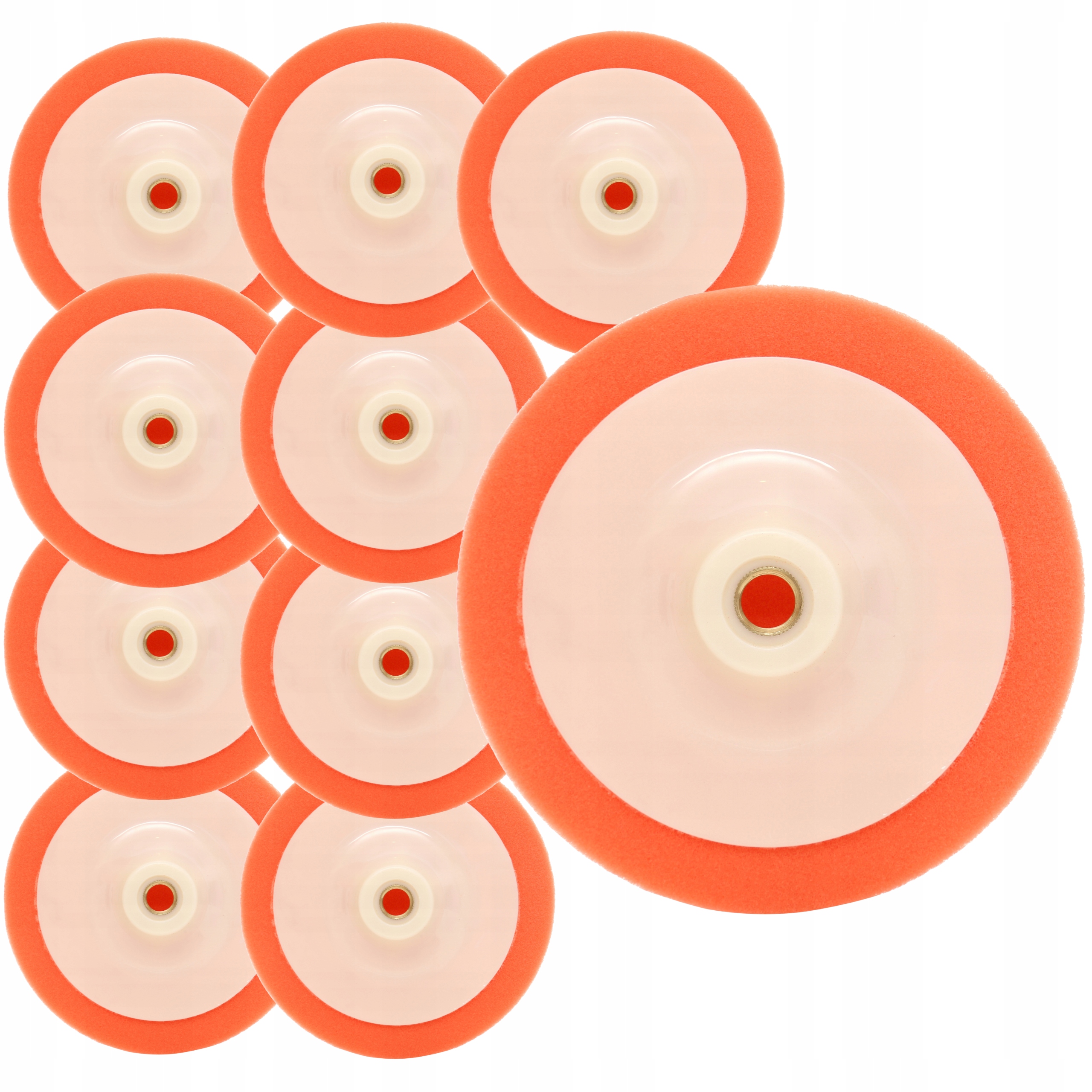 Gąbka Polerska Polerka 150 MM średnio twarda Gwint M14 Zestaw x10 szt