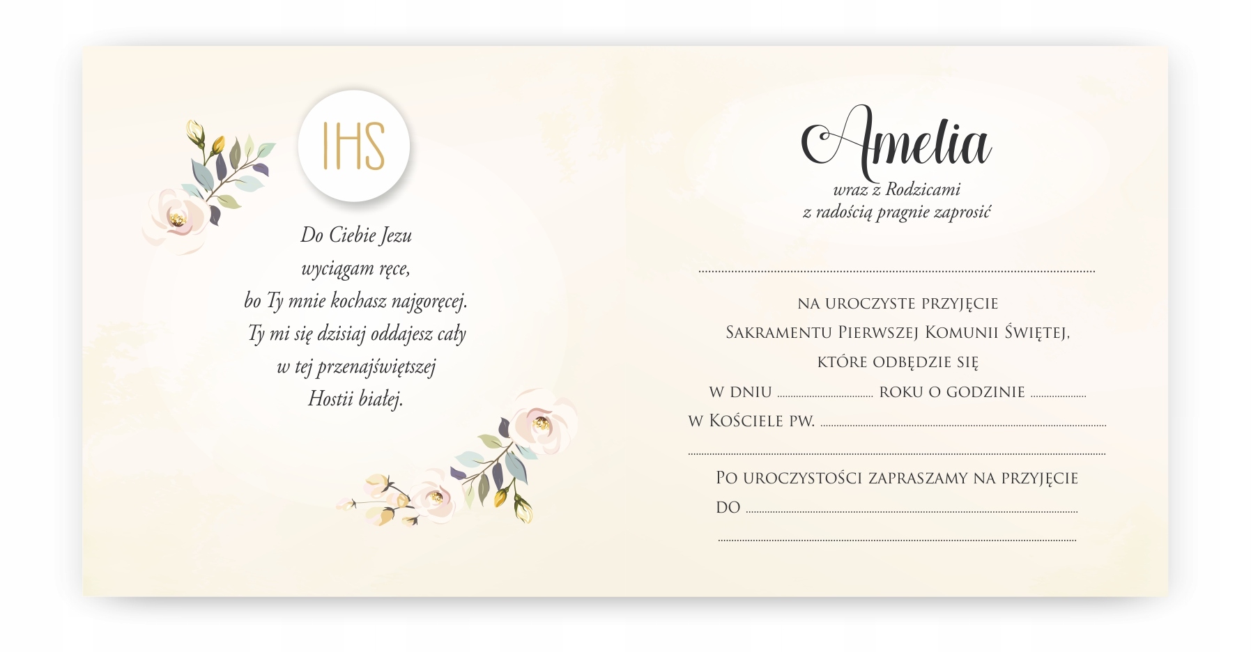 ZAPROSZENIA na komunię KOMUNIJNE KOMUNIA I8 KOPERTA GRATIS Marka inna