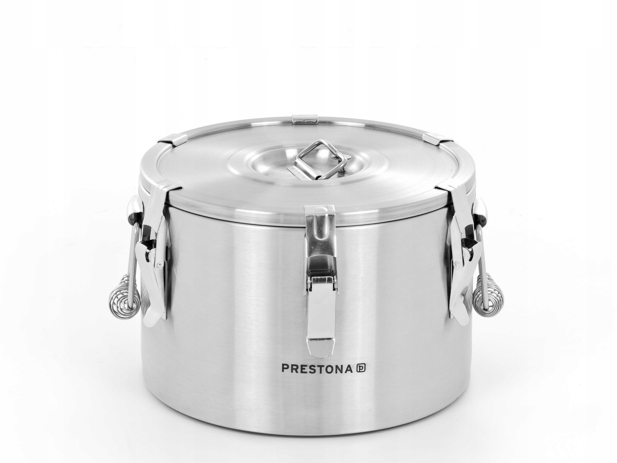 TERMOS GASTRONOMICZNY DO TRANSPORTU ŻYWNOŚCI STAL NIERDZEWNA 10 L PRESTONA