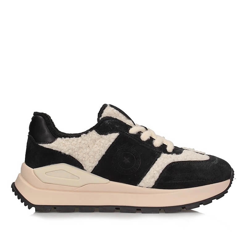 Sportovní boty Tenisky Big Star OO274A318 černo-béžové, zateplené