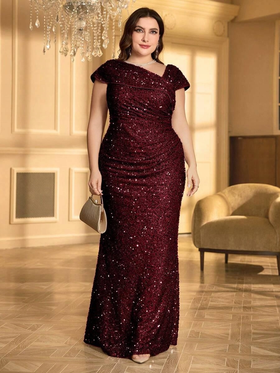 Shein Červená Maxi Šaty IML S06__48