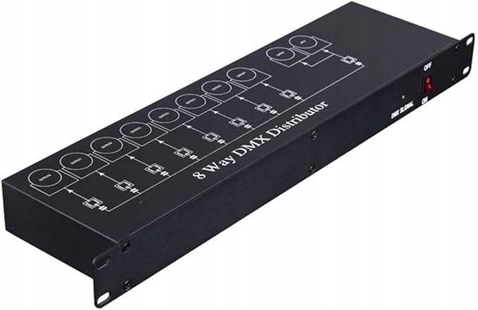 Profesionálny ovládač scénického osvetlenia DMX512 Rozdeľovač 8-cestný