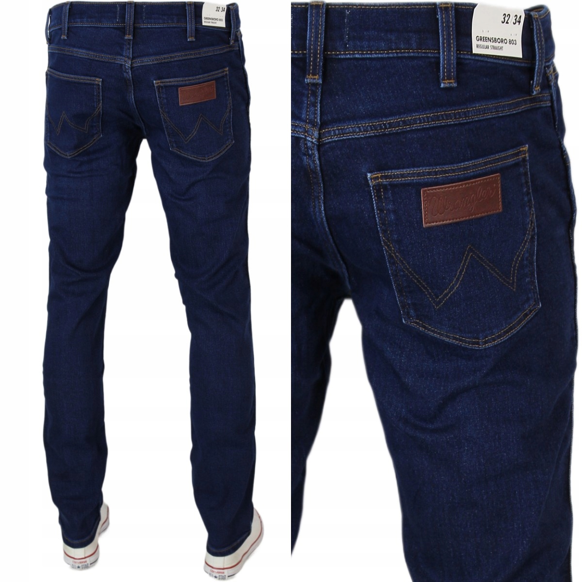 Wrangler Greensboro Jeansy Proste "cosmic Blue "_ W34 L34