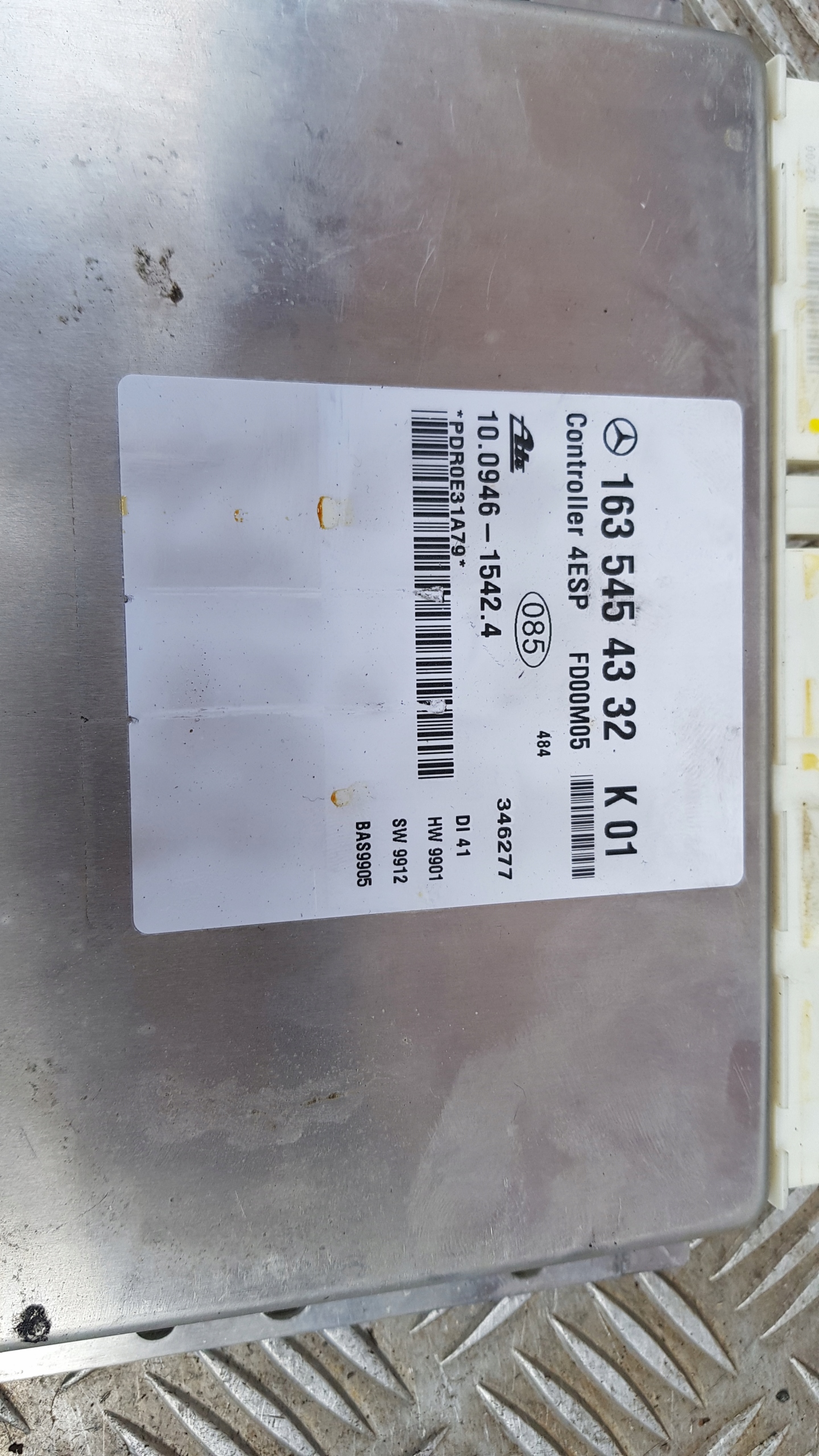 MERCEDES W163 module control unit ESP 1635454332