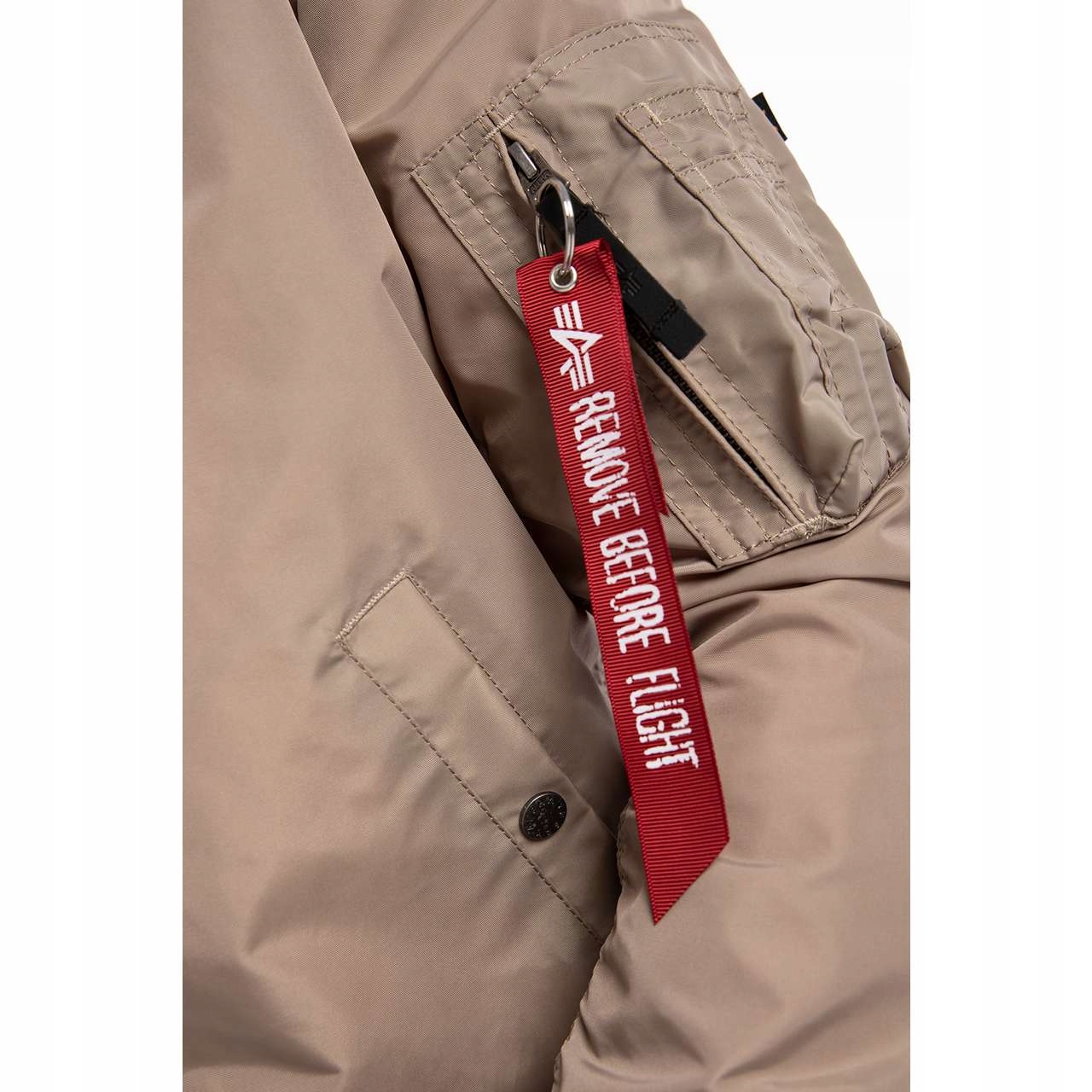 Pánská bomber bunda Alpha Industries béžová XL 5 kapes bez kapuce