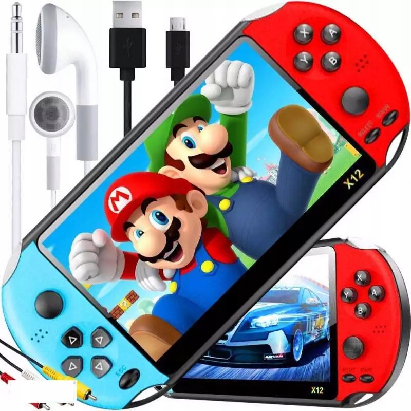 Mini Konsola Retro X7 Przenośna 10000 Gier Gierka Do Tv Ekran 4.3'' 8GB