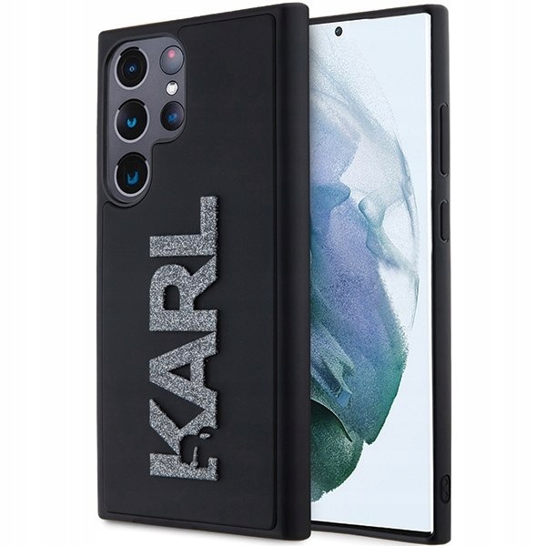 Karl Lagerfeld KLHCS23L3DMBKCK S23 Ultra S918 czarny/black hardcase 3D Rubb