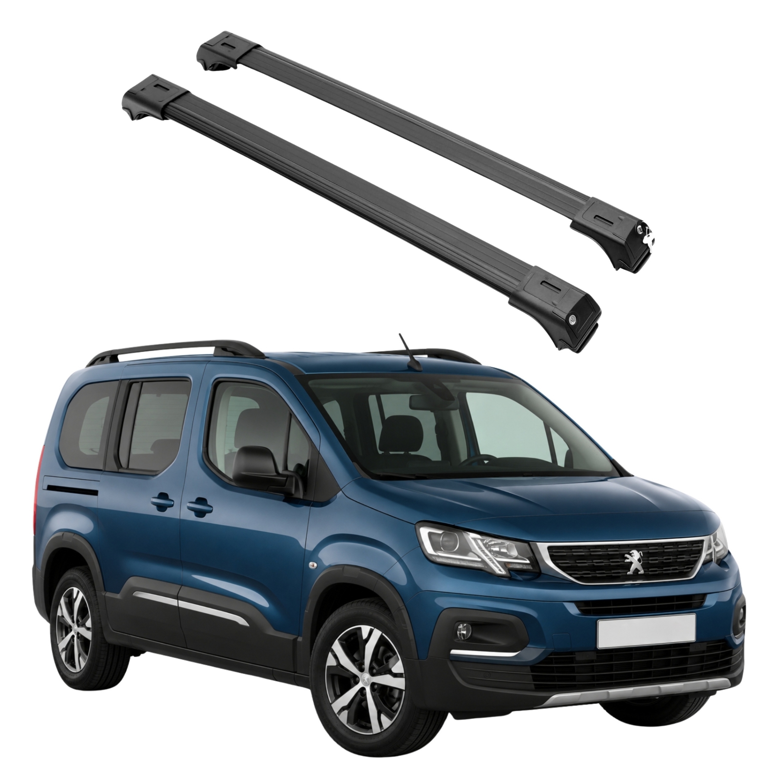 Střešní nosič Erkul Skybar V1 na relingy (oe) Peugeot Rifter 2019-