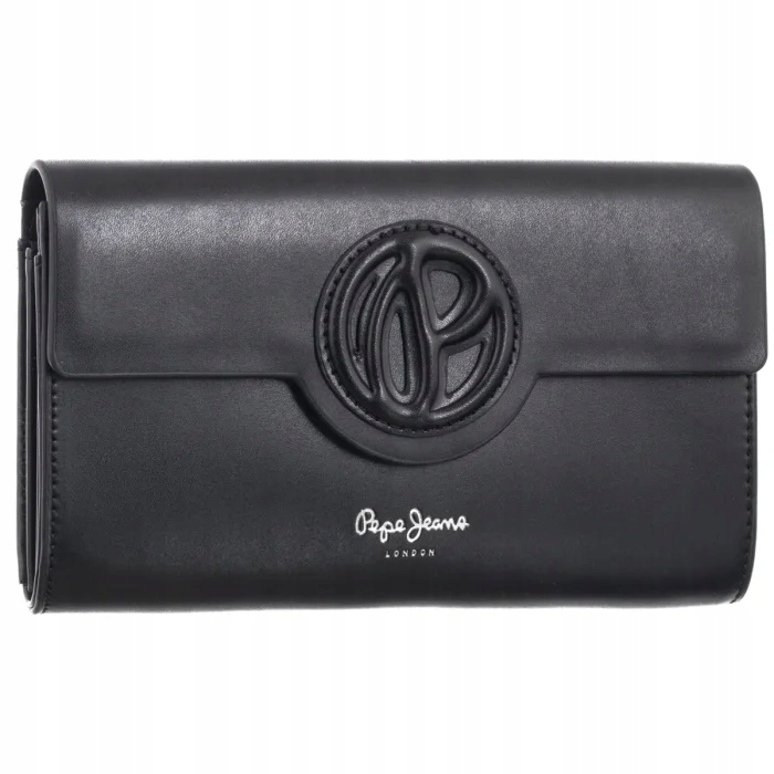 Velká dámská peněženka Pepe Jeans Limited Wallet Black PL070273 Černá