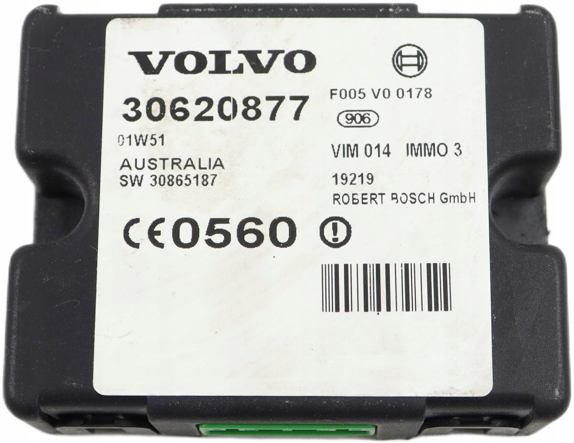 VOLVO S40 V40 module control unit IMMOBILIZERA 30865187 30620877