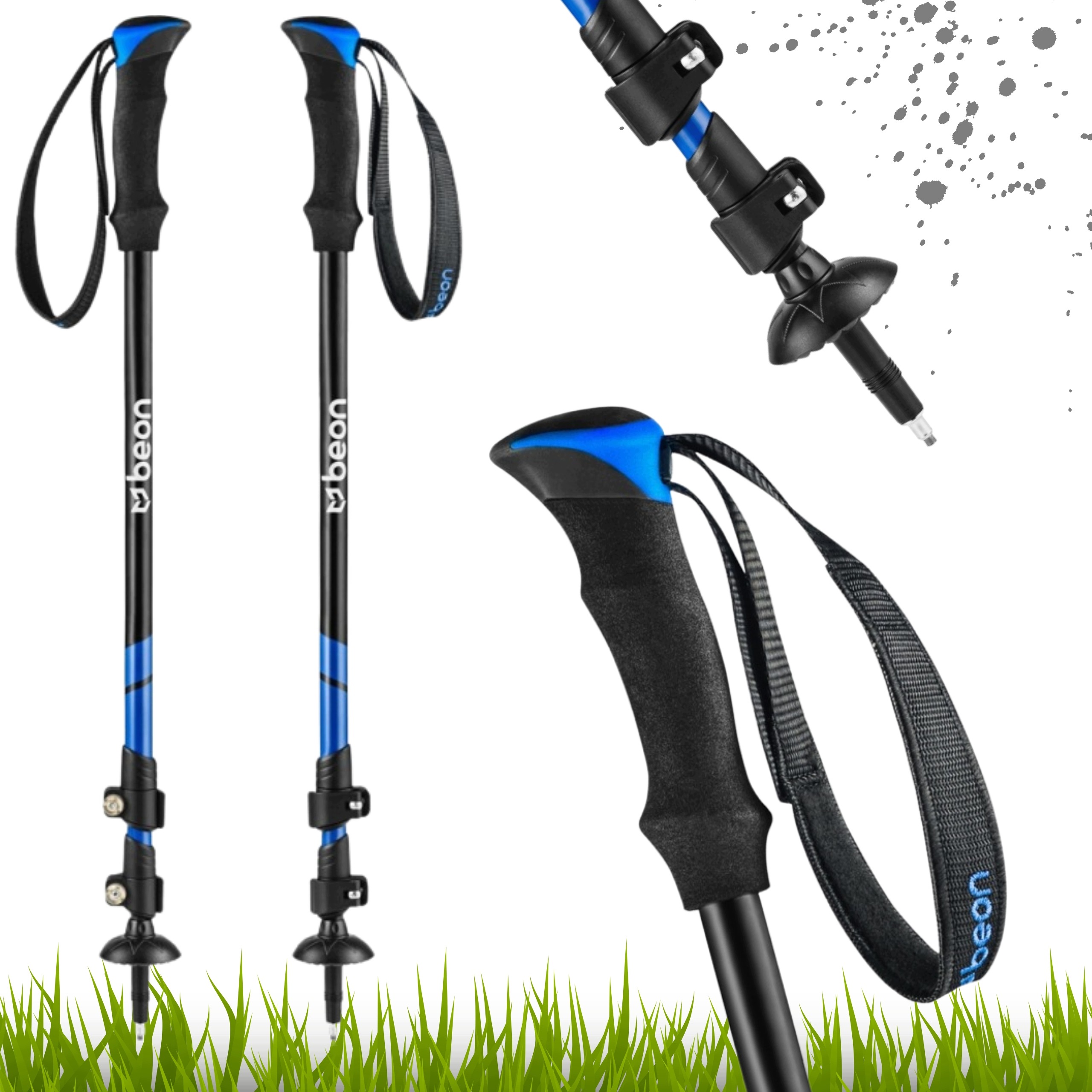 Kijki Kije Trekkingowe Beon Do Nordic Walking Chodzenia Składane Lekkie Gór