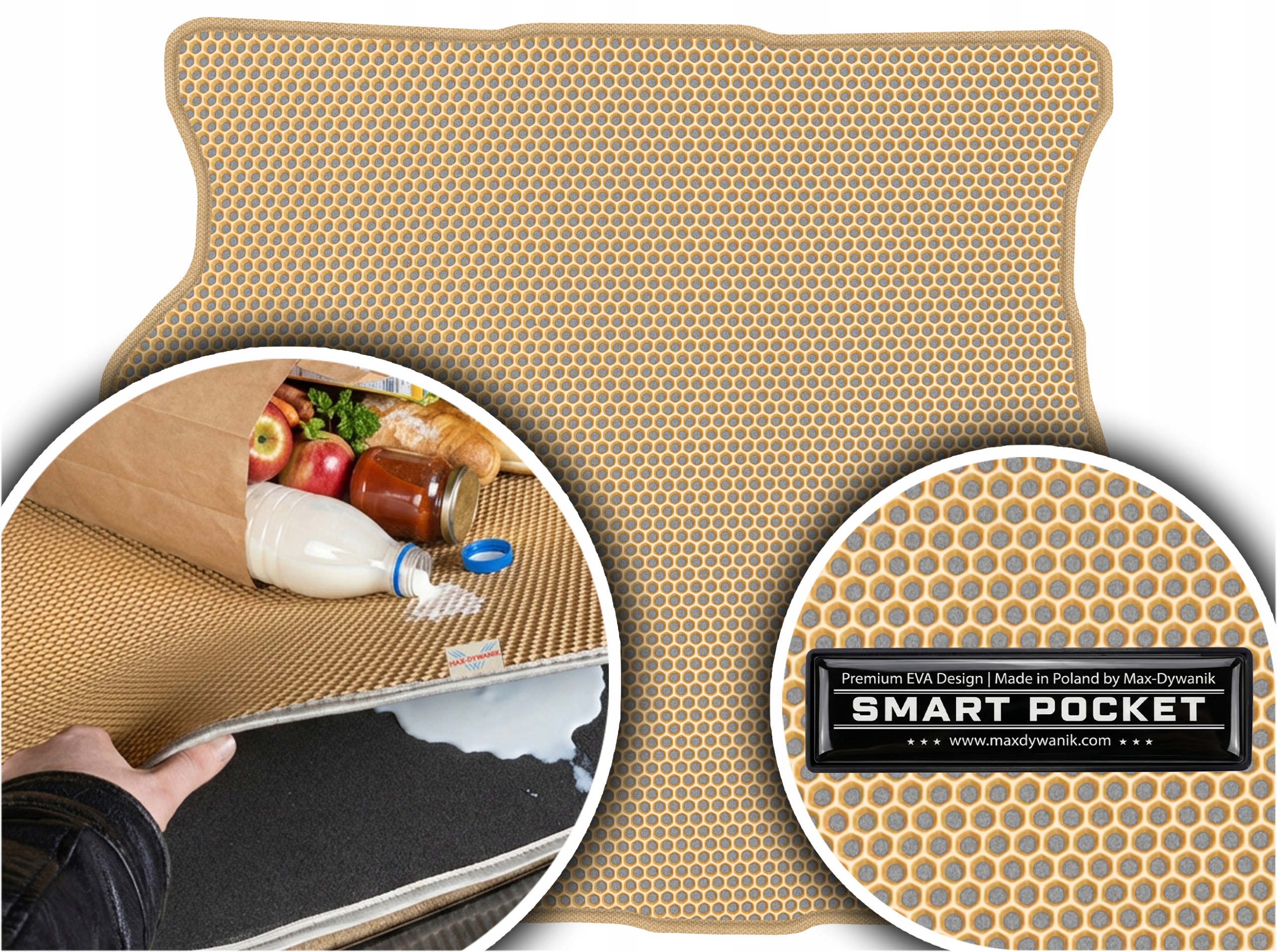 Subaru Impreza II Sedan 2003-2007 Vložka do batožinového priestoru Eva Smart Pocket Béžová