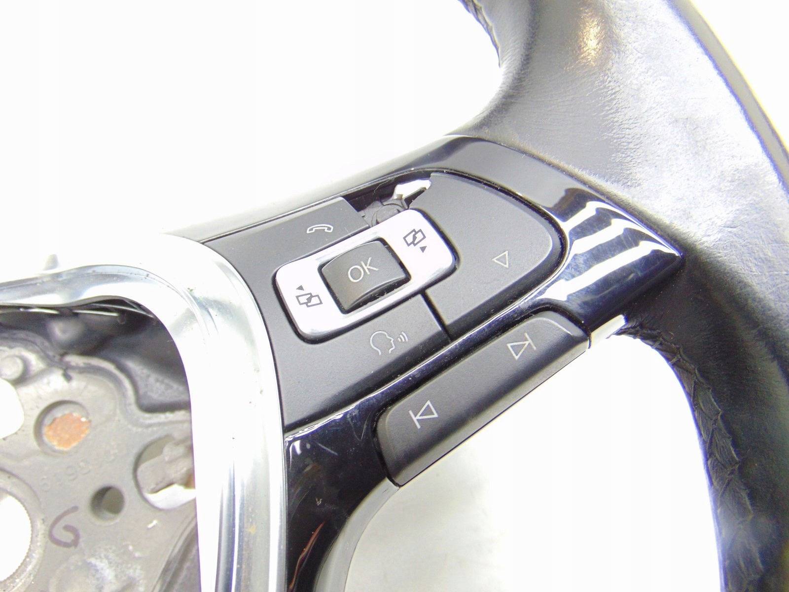 steering wheel, leather MULTI with shifting GRZANA VW PASSAT B8 GOLF VII 5G0419091AD