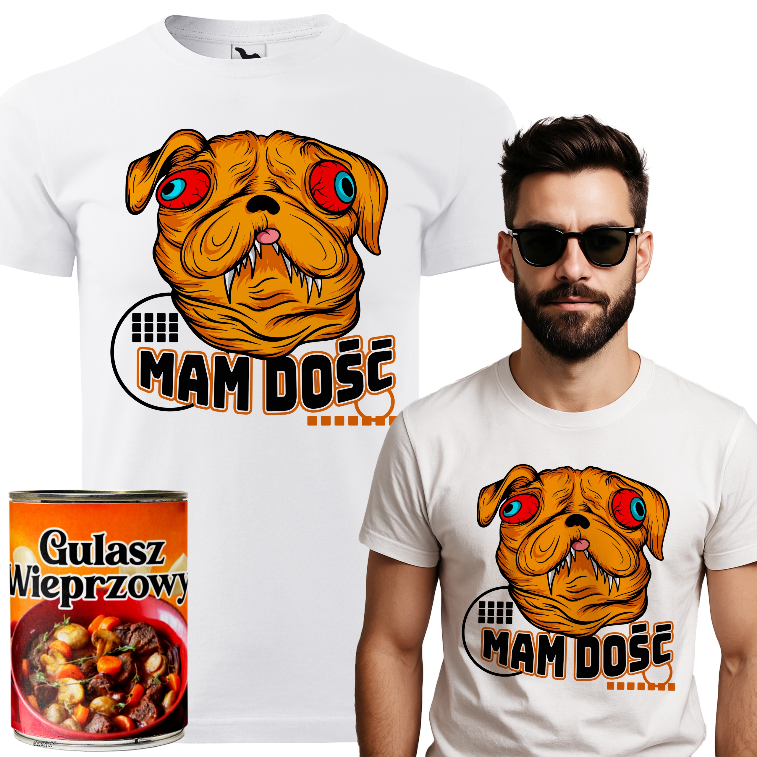 Pánské Tričko Bílé V Plechovce Vel Mám Dost Vtipné jako Dárek