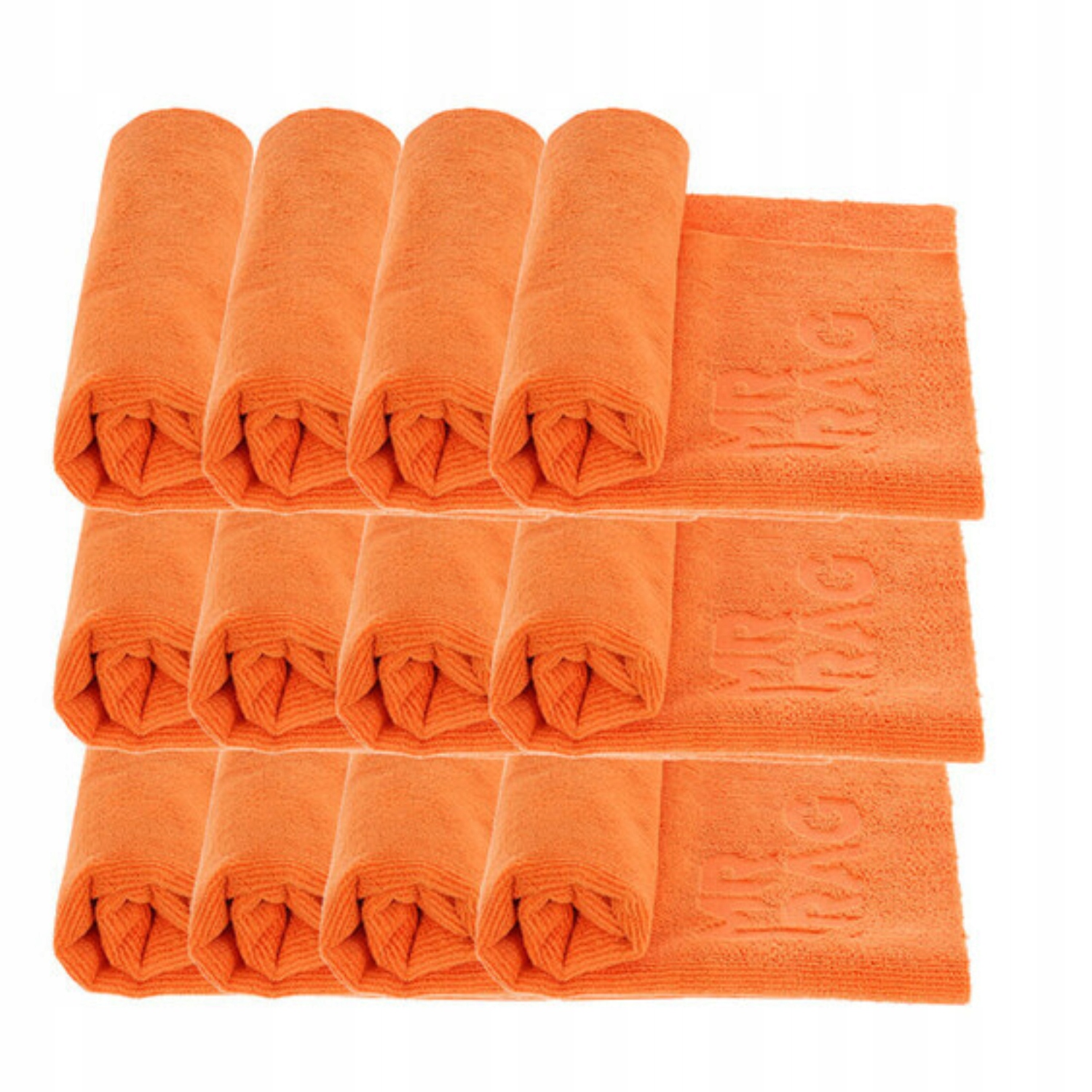 Mr Rag 40x40cm Shocking Orange Edgeless 380gsm mikrofibra bezszwowa pomarań