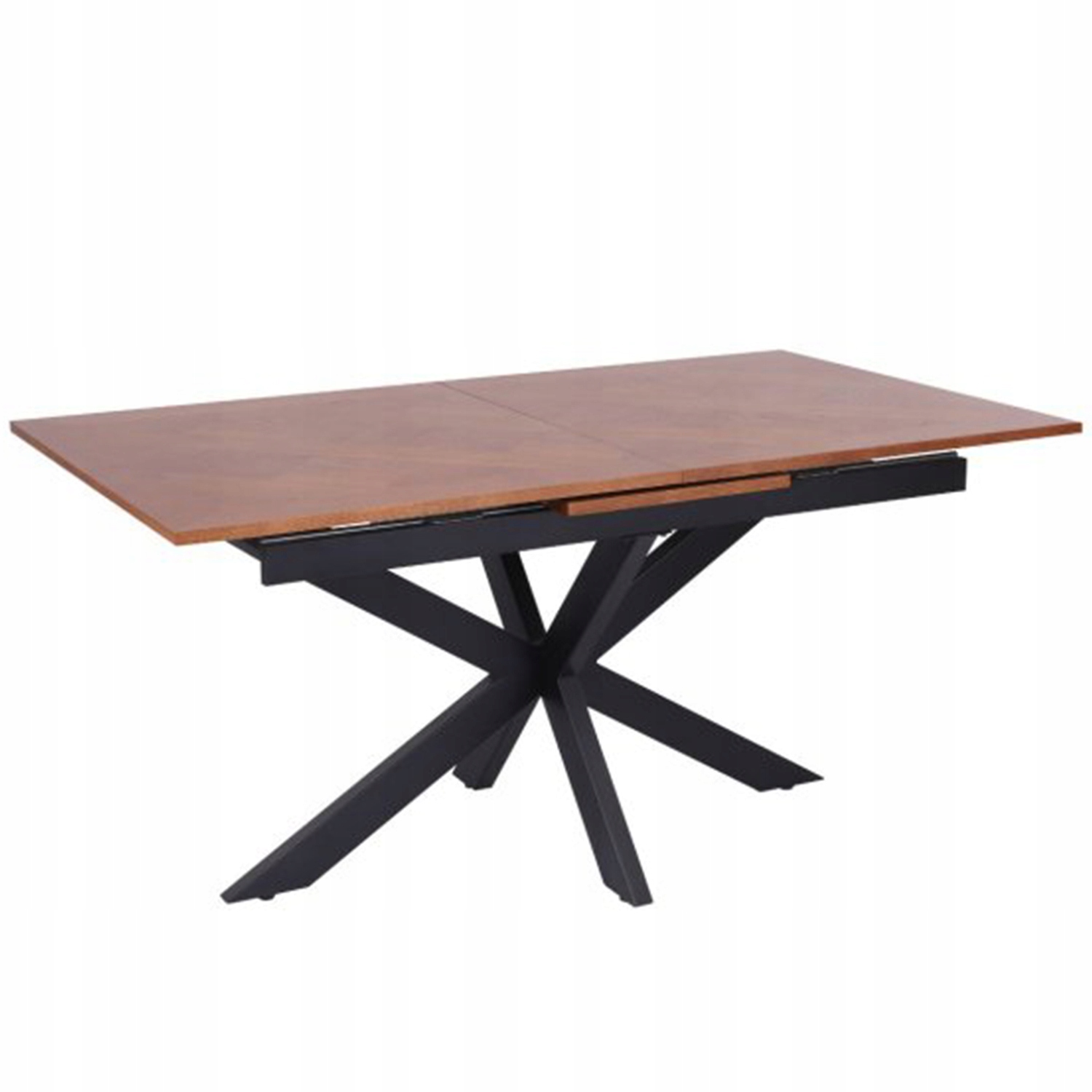 Stół rozkładany Loft Metalowe nogi 160-200x90 cm Jodełka Kuchnia Jadalnia