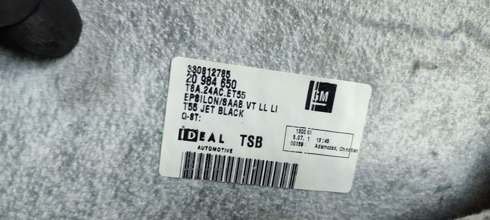 mats floor front Opel Insignia A