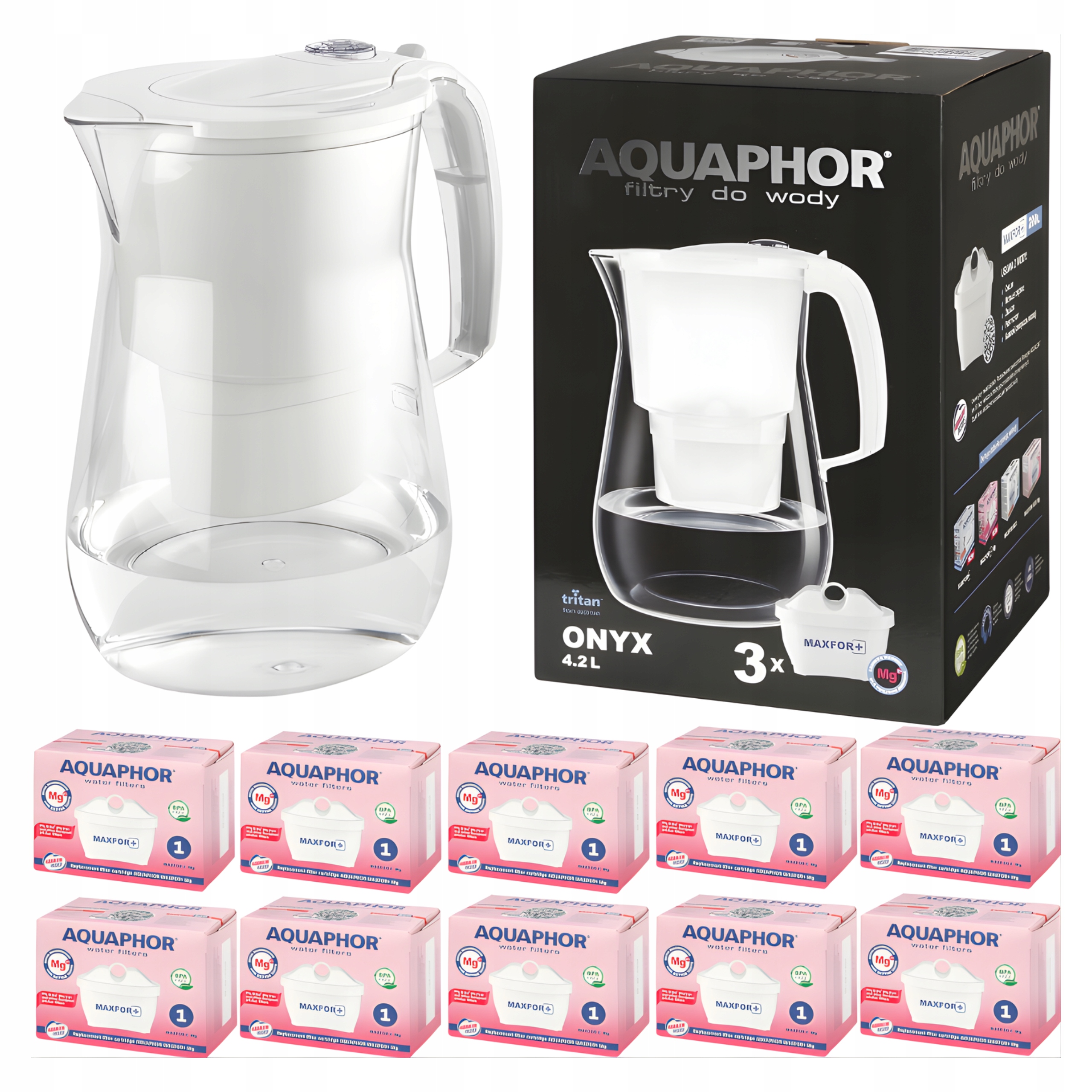 Filtrační konvice Aquaphor Onyx 4,2+ 10 Maxfor Mg