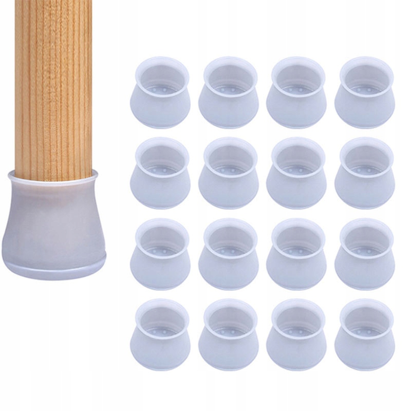 

16x Nakładki nasadki silikonowe na nogi krzesła