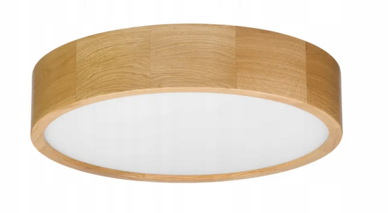 Led Stropná Lampa Okrúhla, Dubové Drevo, Dub Do Spálne, Pracovne S Diaľkovým Ovládaním